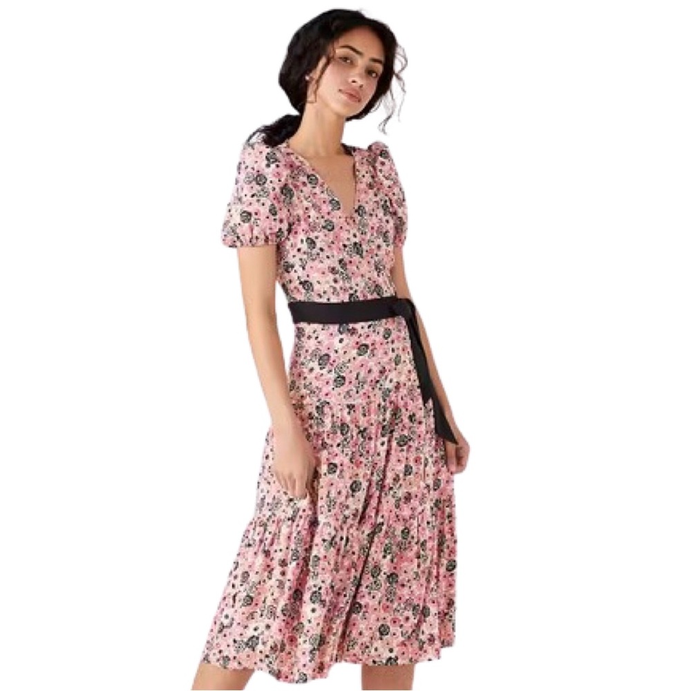 kate spade ♡ rosette blooms wrap dress